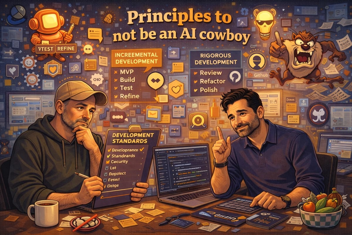 Principles to not be an AI cowboy