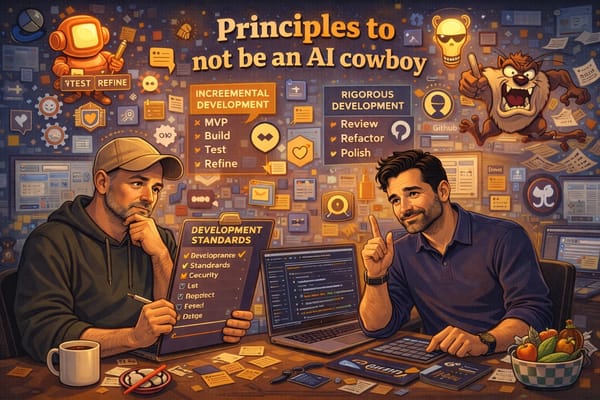Principles to not be an AI cowboy